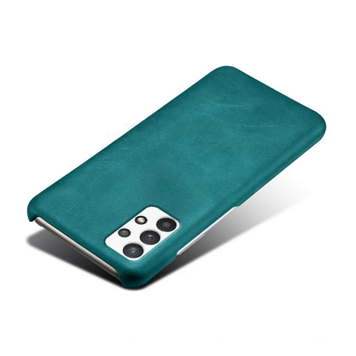 PU Leather Coated PC Phone Case for Samsung Galaxy A32 5G / M32 5G - Green - 3