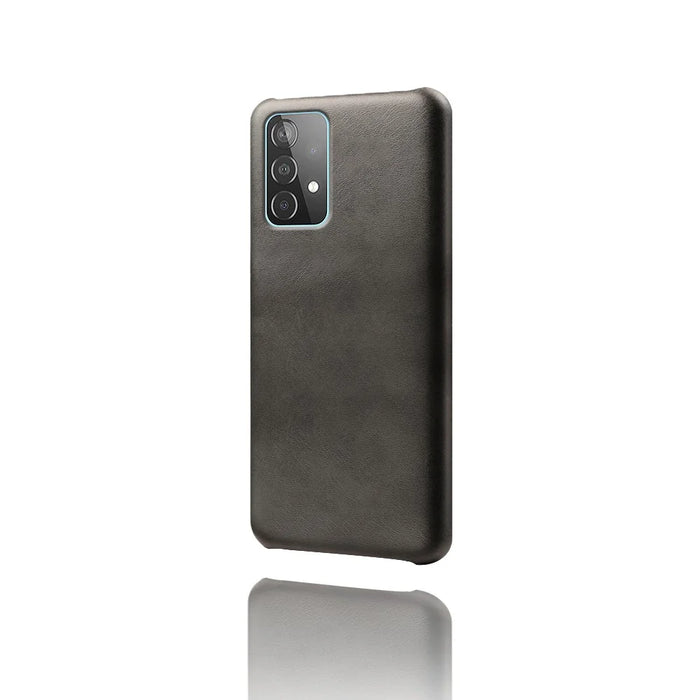 PU Leather Coated PC Phone Case Cover for Samsung Galaxy A52 4G / 5G / A52s 5G - Black - 3