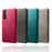 PU Leather Coated PC Phone Case for Samsung Galaxy S21 4G / 5G - Black - 6
