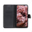 KHAZNEH Retro Style Leather Protector Case Wallet Stand Cover for Samsung Galaxy A32 4G - Black - 2