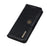 KHAZNEH Retro Style Leather Protector Case Wallet Stand Cover for Samsung Galaxy A32 4G - Black - 4