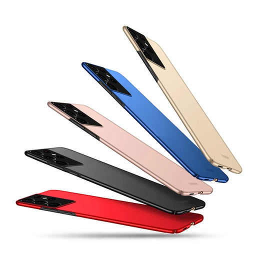MOFI Shield Slim Frosted Hard PC Case for Samsung Galaxy S21 Ultra 5G - Black - 2