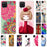 Soft TPU Phone Cover Case with Pattern Printing for Samsung Galaxy A12 - Gold Flower - 2