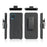 Swivel Belt Clip Holster Woven Texture PC + TPU Hybrid Case for Samsung Galaxy A12 - 2