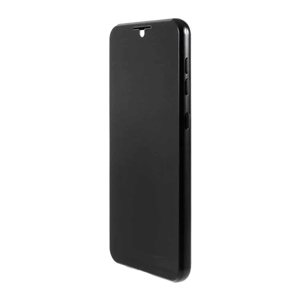 Lock Installation Metal Frame + Double Side Tempered Glass Full Protection Anti-spy Phone Case for Samsung Galaxy S21 4G/5G - Black - 3