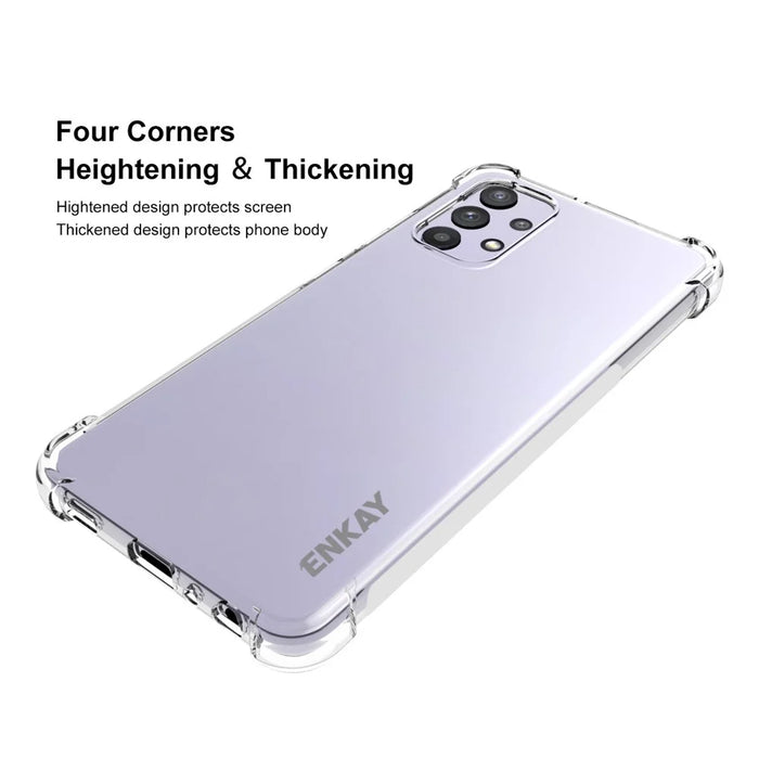 ENKAY HAT PRINCE ENK-PC108 Clear TPU Protector Antislip 4 Corners Thickened Shockproof Case Cover for Samsung Galaxy A32 4G - 2
