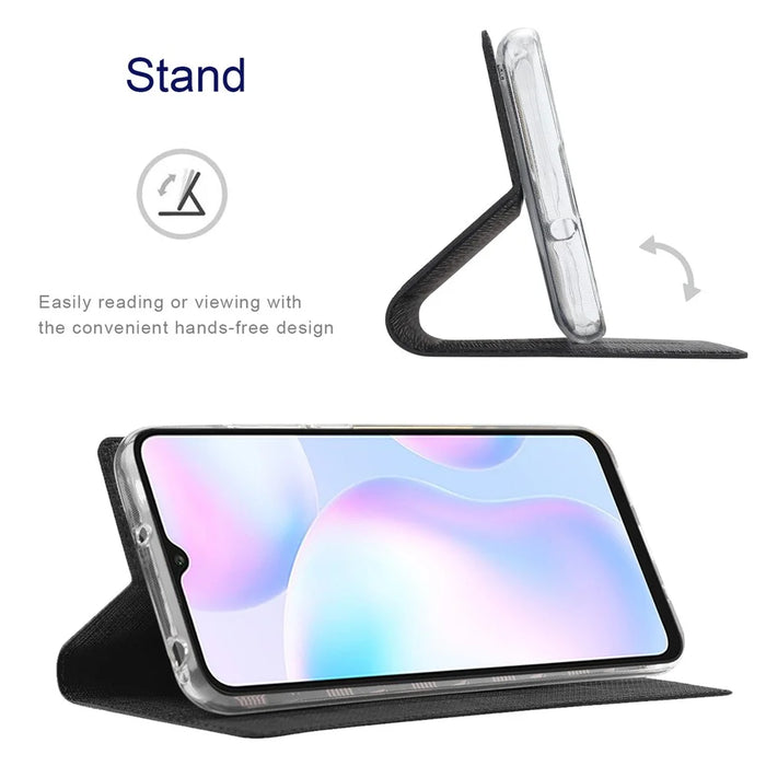 VILI DMX for Samsung A52 4G/5G / A52s 5G Cross Texture Leather Stand Case - Black - 6