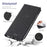 VILI DMX for Samsung A52 4G/5G / A52s 5G Cross Texture Leather Stand Case - Black - 7