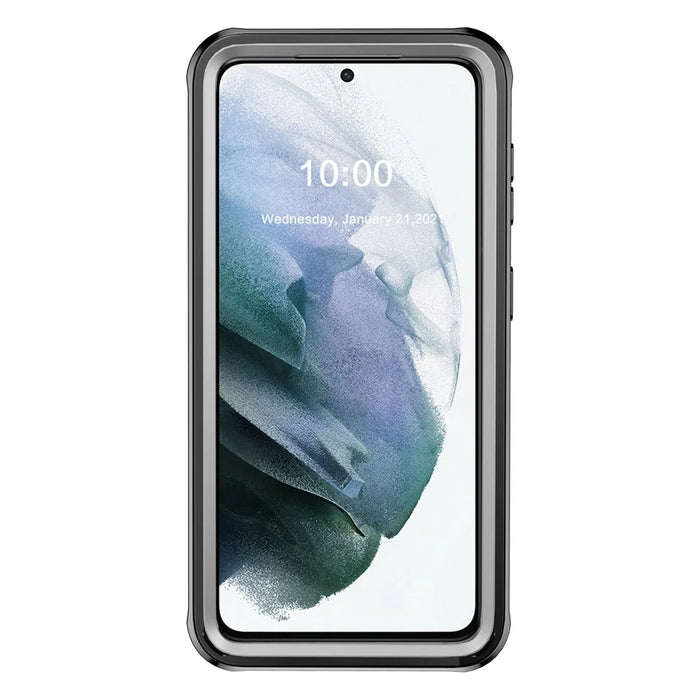 Full-body Protection Hard PC Case Shell Built-in PET Screen Protector for Samsung Galaxy S21+ 5G - 2