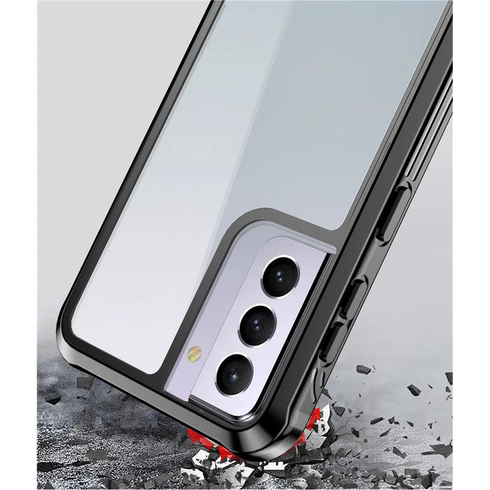Full-body Protection Hard PC Case Shell Built-in PET Screen Protector for Samsung Galaxy S21+ 5G - 7