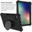 Spider Web Texture Kickstand EVA Case with Shoulder Strap for Samsung Galaxy Tab A 10.1 (2019) T510 - Black - 3