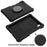 Spider Web Texture Kickstand EVA Case with Shoulder Strap for Samsung Galaxy Tab A 10.1 (2019) T510 - Black - 4
