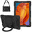 PC + Silicone Hybrid Tablet Case with Shoulder Strap for Samsung Galaxy Tab A7 10.4 (2022) / (2020) - Black - 1
