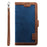 Vintage Splicing Style Wallet Stand Leather Flip Phone Casing for Samsung Galaxy A02s (164.2mm) - Blue - 2