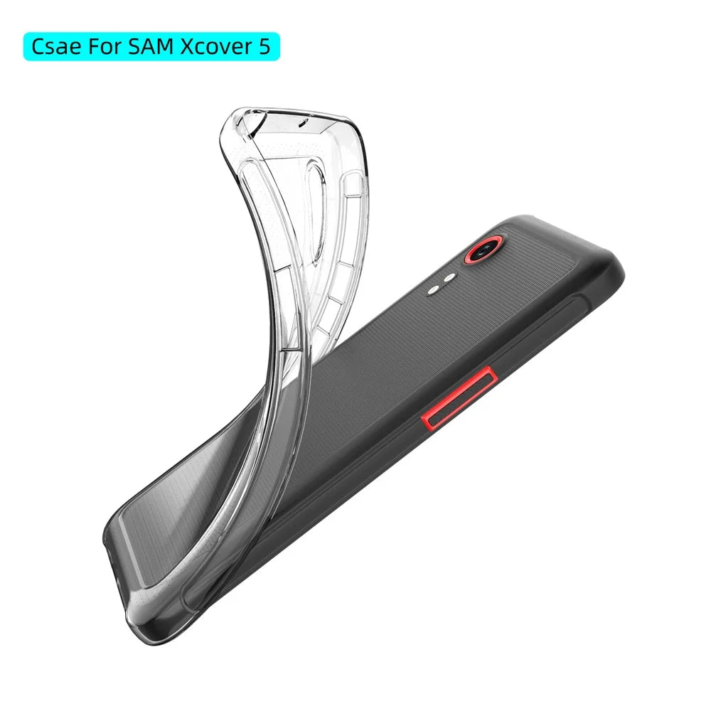 Crystal Clear Super Slim TPU Phone Protective Case for Samsung Galaxy Xcover 5 - 2