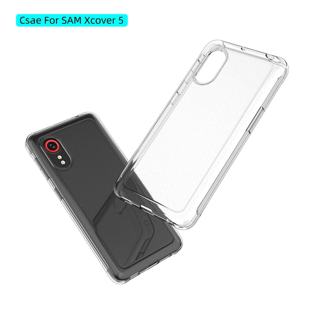 Crystal Clear Super Slim TPU Phone Protective Case for Samsung Galaxy Xcover 5 - 5