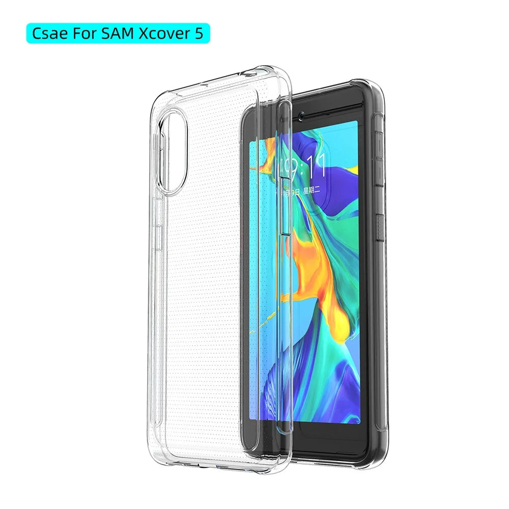 Crystal Clear Super Slim TPU Phone Protective Case for Samsung Galaxy Xcover 5 - 6