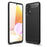 For Samsung Galaxy A32 4G (EU Version) Anti-Fingerprint Carbon Fiber Design Soft TPU Brushed Phone Case - Black - 1