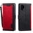 Vintage Splicing Style Wallet Stand Leather Flip Phone Casing for Samsung Galaxy A32 5G/M32 5G - Red - 1