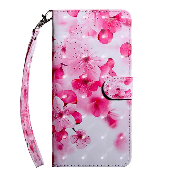 3D Pattern Printing Wallet Stand PU Leather Full-Protection Phone Cover Case for Samsung Galaxy A52 4G/5G / A52s 5G - Howling Wolf - 1