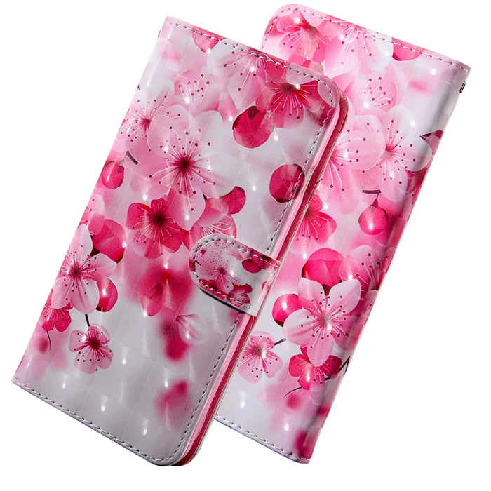 3D Pattern Printing Wallet Stand PU Leather Full-Protection Phone Cover Case for Samsung Galaxy A52 4G/5G / A52s 5G - Howling Wolf - 3