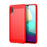 MOFI Carbon Fiber Soft TPU Back Case for Samsung Galaxy M02 / A02 - Red - 1