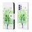 3D Pattern Printing Cross Texture Leather Wallet Stand Case Shell for Samsung Galaxy A32 4G (European Version) - Green Tree - 1