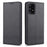 AZNS Auto-absorbed Magnetic Leather Mobile Stand Shell Case with Wallet Design for Samsung Galaxy A52 4G/5G / A52s 5G - Black - 1