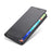 AZNS Auto-absorbed Magnetic Leather Mobile Stand Shell Case with Wallet Design for Samsung Galaxy A52 4G/5G / A52s 5G - Black - 4