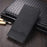 AZNS Auto-absorbed Magnetic Leather Mobile Stand Shell Case with Wallet Design for Samsung Galaxy A52 4G/5G / A52s 5G - Black - 6
