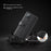 For Samsung Galaxy A12 Case Genuine Split Leather Phone Cover with Wallet Stand - Black - 5