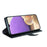 For Samsung Galaxy A32 5G / M32 5G Case Genuine Split Leather Phone Cover with Wallet Stand - Black - 5