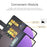 For Samsung Galaxy A32 5G / M32 5G Case Genuine Split Leather Phone Cover with Wallet Stand - Black - 7