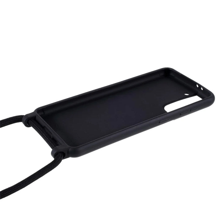Soft TPU Case with Hanging Rope for Samsung Galaxy S21 4G/5G - Black - 5