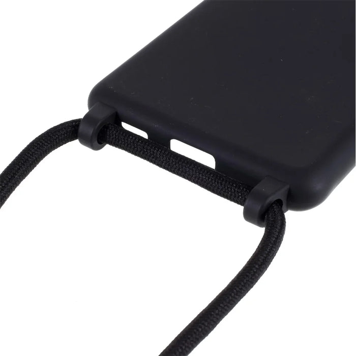 Soft TPU Case with Hanging Rope for Samsung Galaxy S21 Ultra 5G - Black - 6