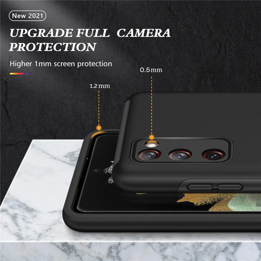 Ring Shape Kickstand Design Shock Absorption Hybrid Phone Case Cover for Samsung Galaxy S20 FE/S20 Fan Edition/S20 FE 5G/S20 Fan Edition 5G/S20 Lite/S20 FE 2022 - Black - 5