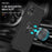 Phone Case for Samsung Galaxy A12 Shockproof Cover with Ring Shape Kickstand All-Round Protective Phone Shell - Black - 2