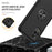 Phone Case for Samsung Galaxy A12 Shockproof Cover with Ring Shape Kickstand All-Round Protective Phone Shell - Black - 3