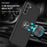Ring Shape Kickstand Design TPU + PC Hybrid Phone Case Cover for Samsung Galaxy S21 Plus 5G - Black - 2