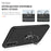 Ring Shape Kickstand Design TPU + PC Hybrid Phone Case Cover for Samsung Galaxy S21 Plus 5G - Black - 7