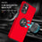 Anti-Fall Hybrid Phone Case Ring Shape Kickstand Design Cover for Samsung Galaxy A32 5G/M32 5G - Red - 2
