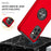 Anti-Fall Hybrid Phone Case Ring Shape Kickstand Design Cover for Samsung Galaxy A32 5G/M32 5G - Red - 3