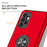 Anti-Fall Hybrid Phone Case Ring Shape Kickstand Design Cover for Samsung Galaxy A32 5G/M32 5G - Red - 6