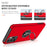 Anti-Fall Hybrid Phone Case Ring Shape Kickstand Design Cover for Samsung Galaxy A32 5G/M32 5G - Red - 7