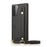 PU Leather Coated TPU Shell Case + Card Slots Hand Strap Kickstand for Samsung Galaxy S21 5G/4G - Black - 2