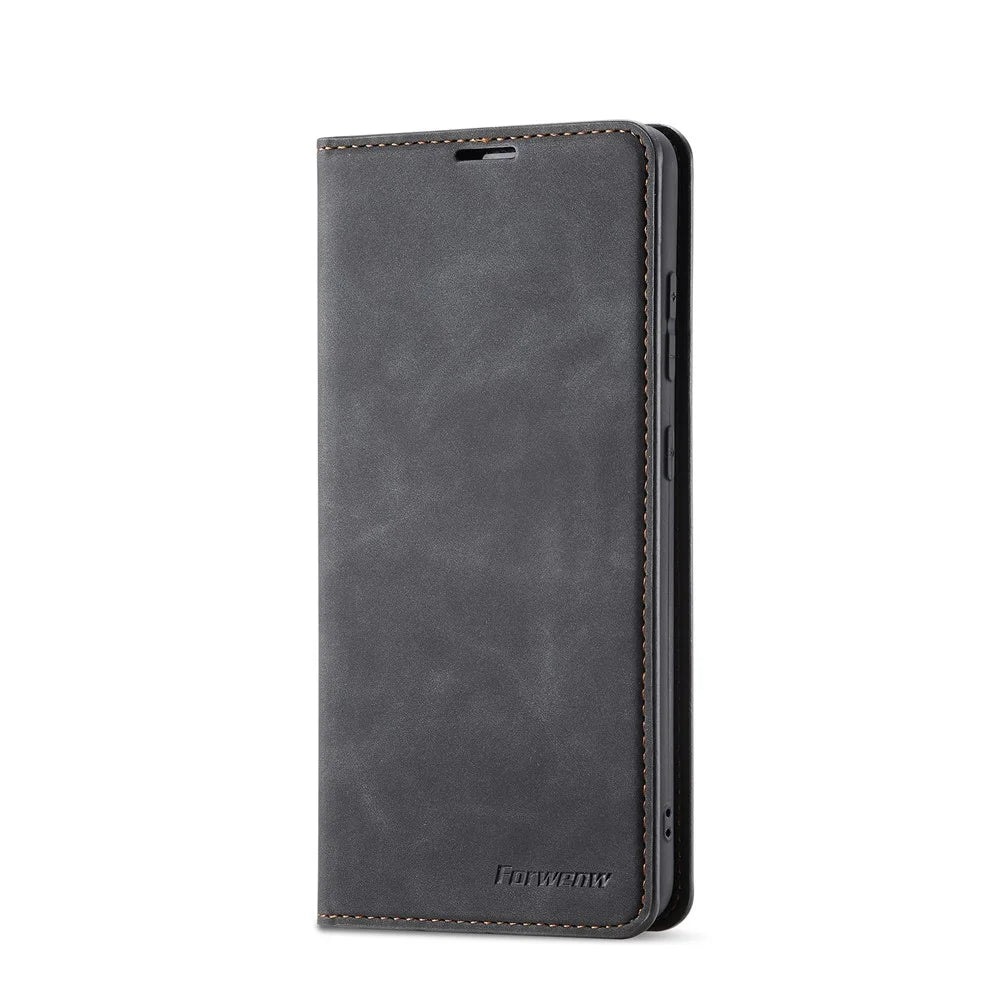 FORWENW Fantasy Series Skin Feeling Leather Case for Samsung Galaxy A72 5G / 4G - Black - 2