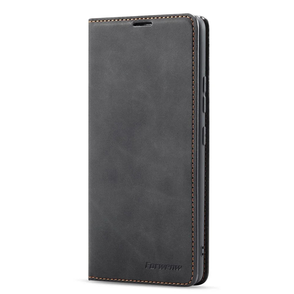 FORWENW Fantasy Series Skin Feeling Leather Case for	 Samsung Galaxy A12 - Black - 2