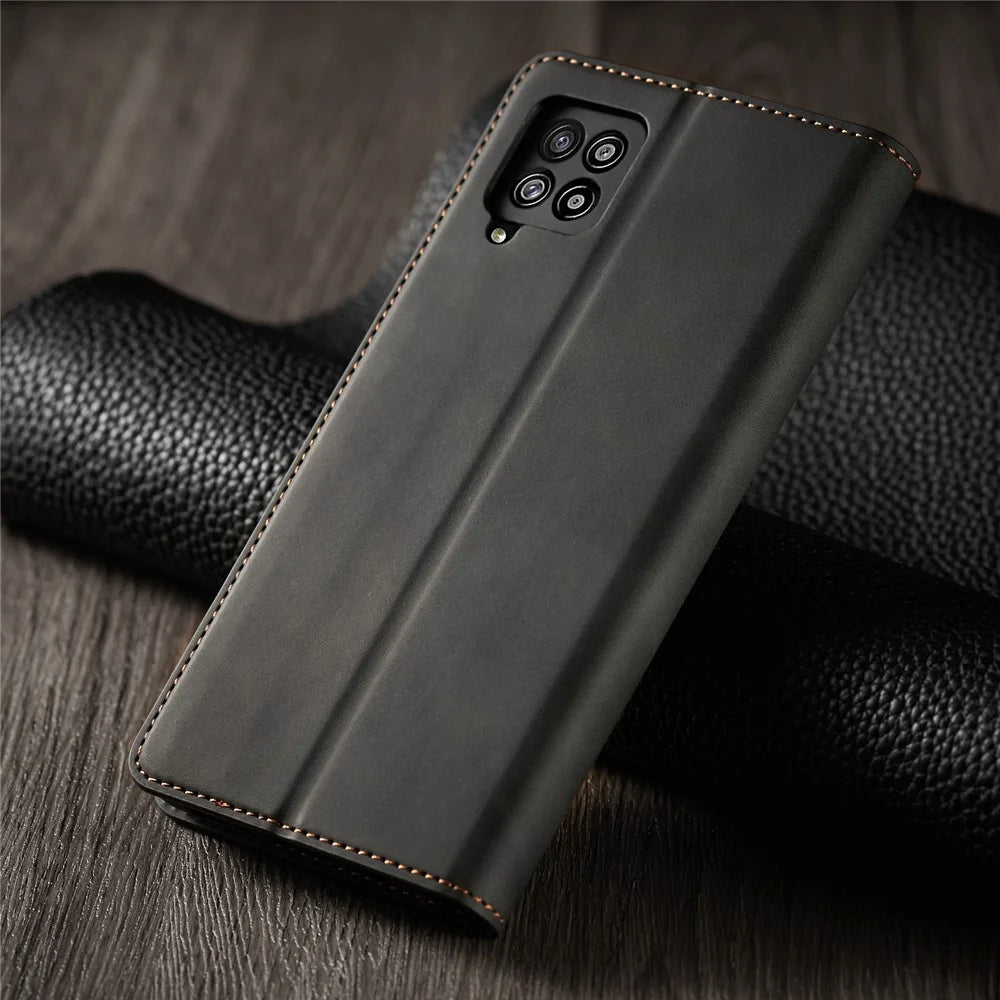 FORWENW Fantasy Series Skin Feeling Leather Case for	 Samsung Galaxy A12 - Black - 7