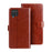 IDEWEI Wallet Design Crazy Horse Texture Leather Mobile Casing for Samsung Galaxy A12 - Brown - 1