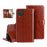 IDEWEI Wallet Design Crazy Horse Texture Leather Mobile Casing for Samsung Galaxy A12 - Brown - 2